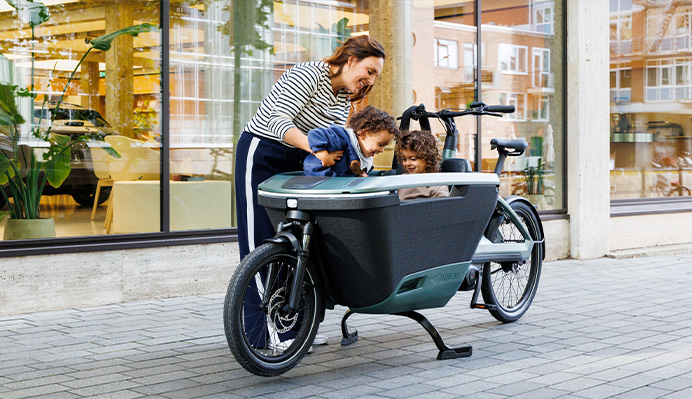 Lovens Explorer 2 bakfiets in het groen